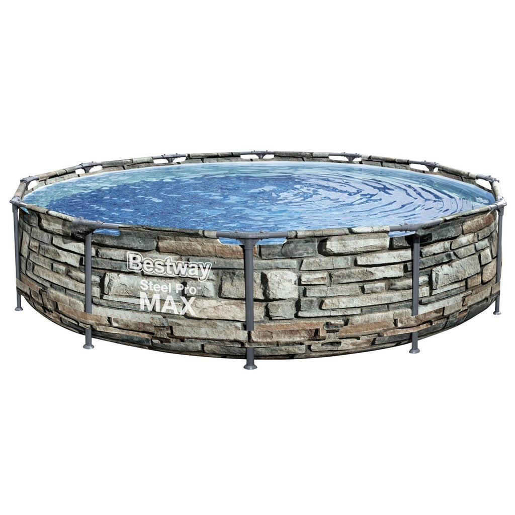 Bestway 12′ x 30″ Steel Pro Max Round Above Ground Swimming Pool