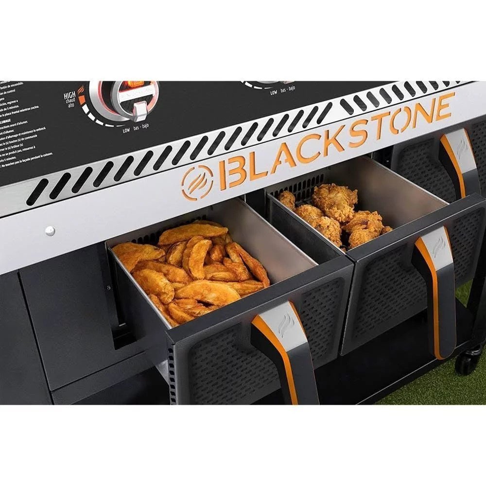Blackstone 1923 36 inch 4 Burner Griddle with Air Fryer – Black