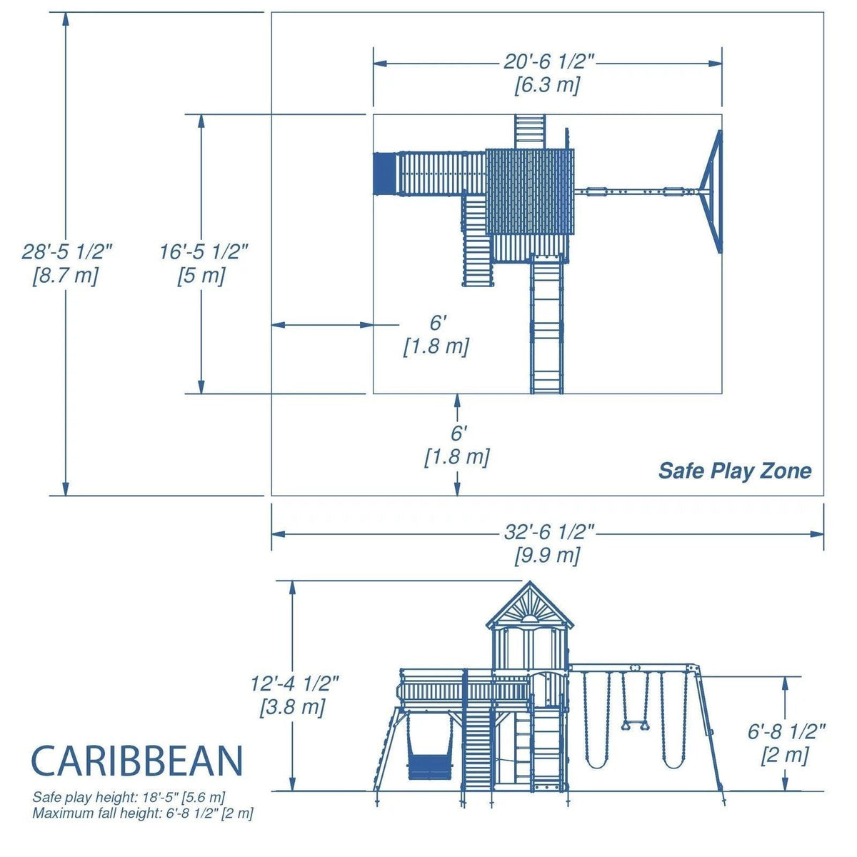 Backyard Discovery Caribbean Cedar Swing Set