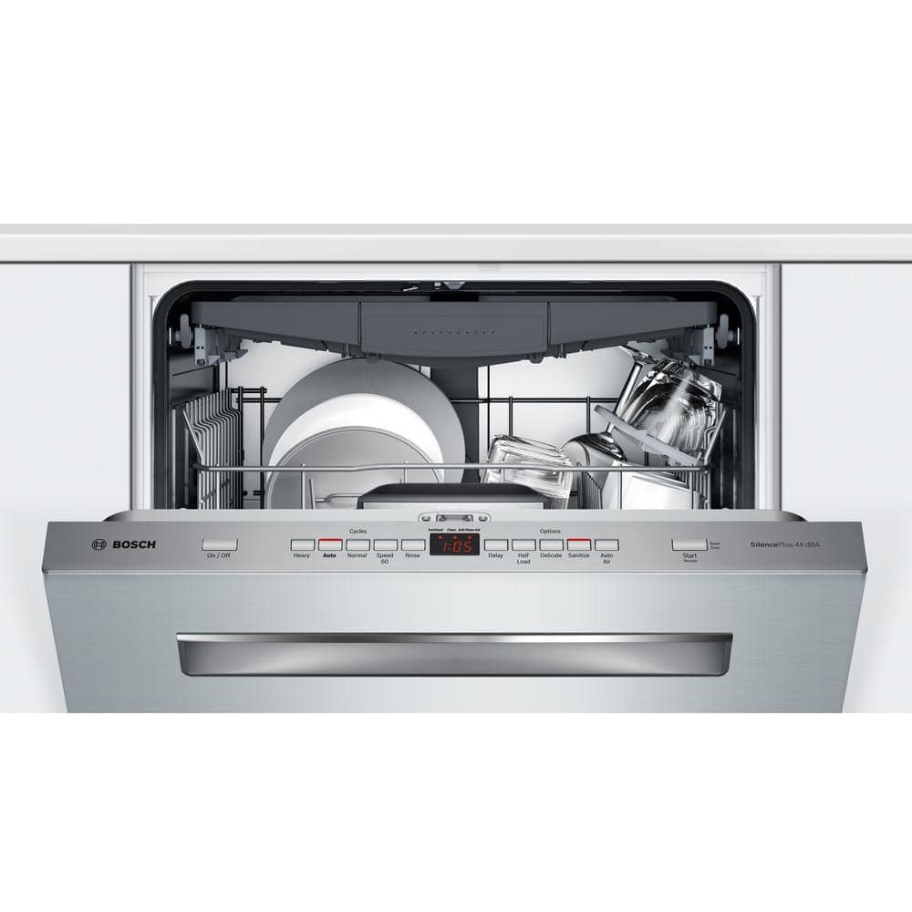 Bosch 500 Series 24 in. Stainless Steel Top Control Tall Tub Pocket Handle Dishwasher with Stainless Steel Tub, AutoAir, 44dBA