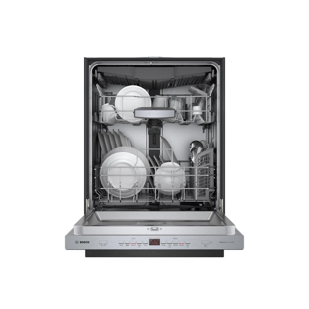 Bosch 500 Series 24 in. Stainless Steel Top Control Tall Tub Pocket Handle Dishwasher with Stainless Steel Tub, AutoAir, 44dBA