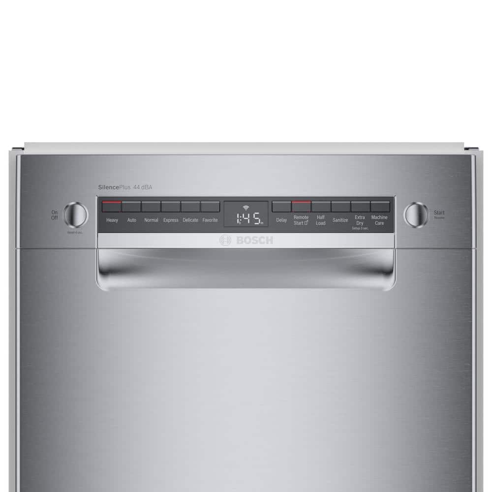Bosch 800 Series 18 in. ADA Compact Front Control Dishwasher in Stainless Steel with Stainless Steel Tub and 3rd Rack, 44dBA