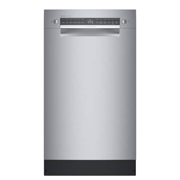 Bosch 800 Series 18 in. ADA Compact Front Control Dishwasher in Stainless Steel with Stainless Steel Tub and 3rd Rack, 44dBA