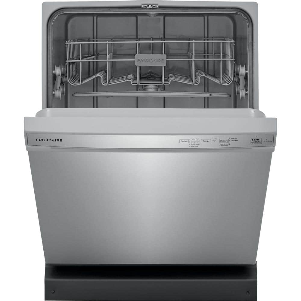 Frigidaire 24 in. Stainless Steel Front Control Built-In Tall Tub Dishwasher, 55 dBA