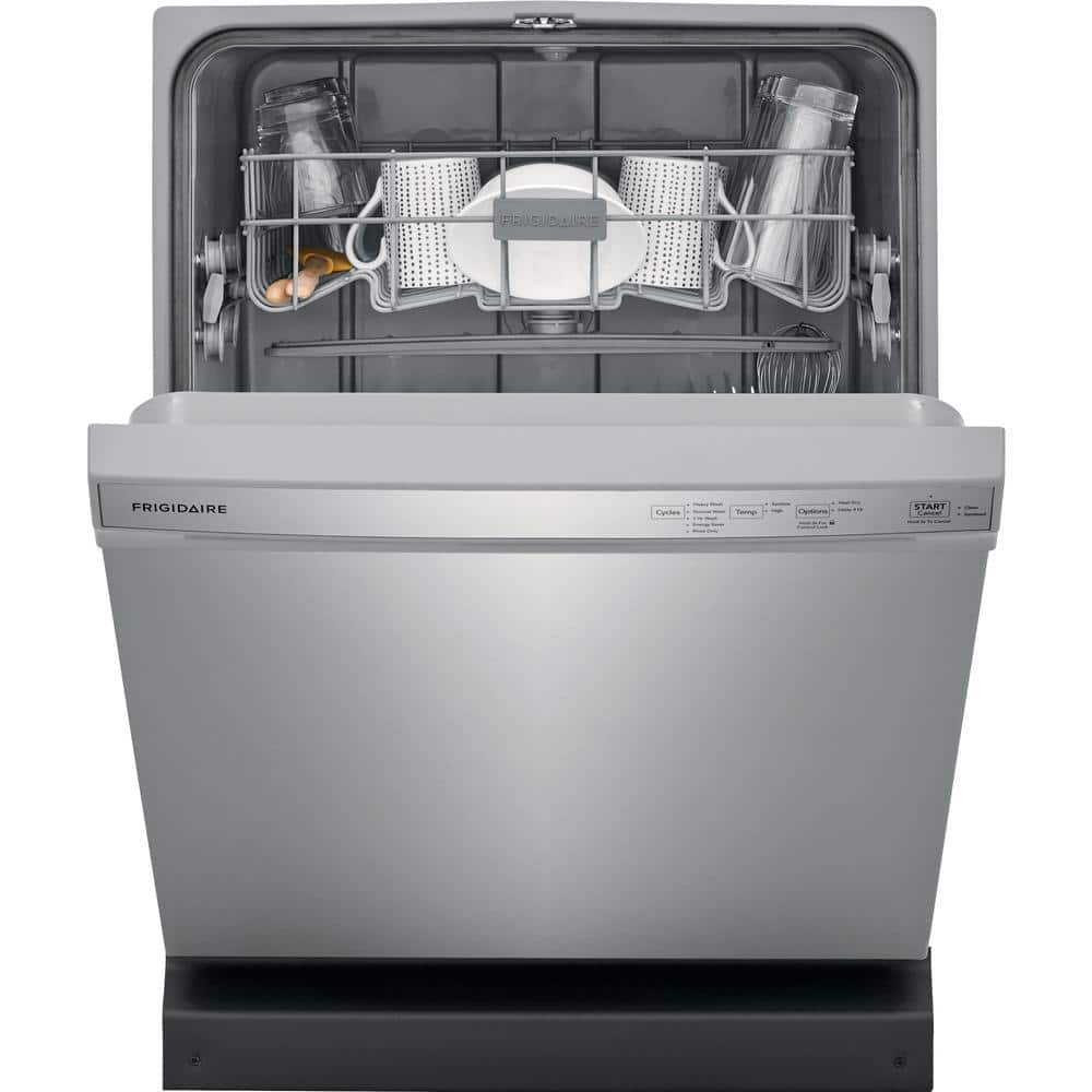 Frigidaire 24 in. Stainless Steel Front Control Built-In Tall Tub Dishwasher, 55 dBA