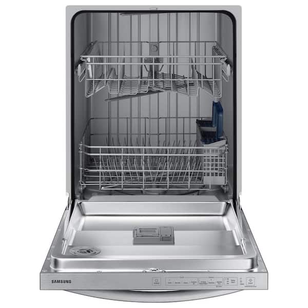 Samsung 24 in. Top Control Tall Tub Dishwasher in Stainless Steel with Stainless Steel Interior Door, 55 dBA