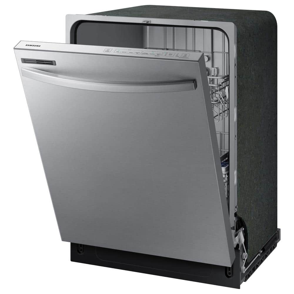 Samsung 24 in. Top Control Tall Tub Dishwasher in Stainless Steel with Stainless Steel Interior Door, 55 dBA