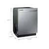 Samsung 24 in. Top Control Tall Tub Dishwasher in Stainless Steel with Stainless Steel Interior Door, 55 dBA